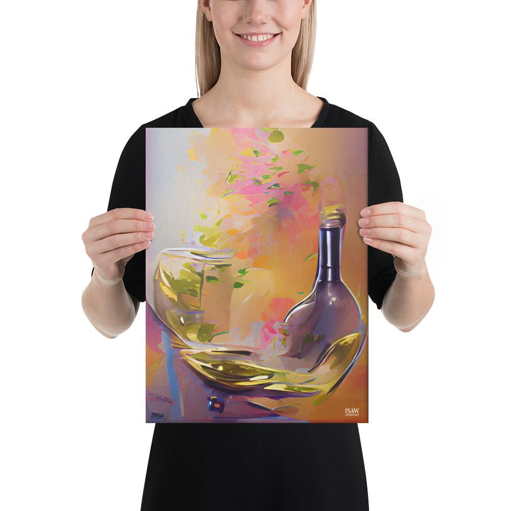 Wine Flies When You're Having Fun - Canvas Print - iSAW Company