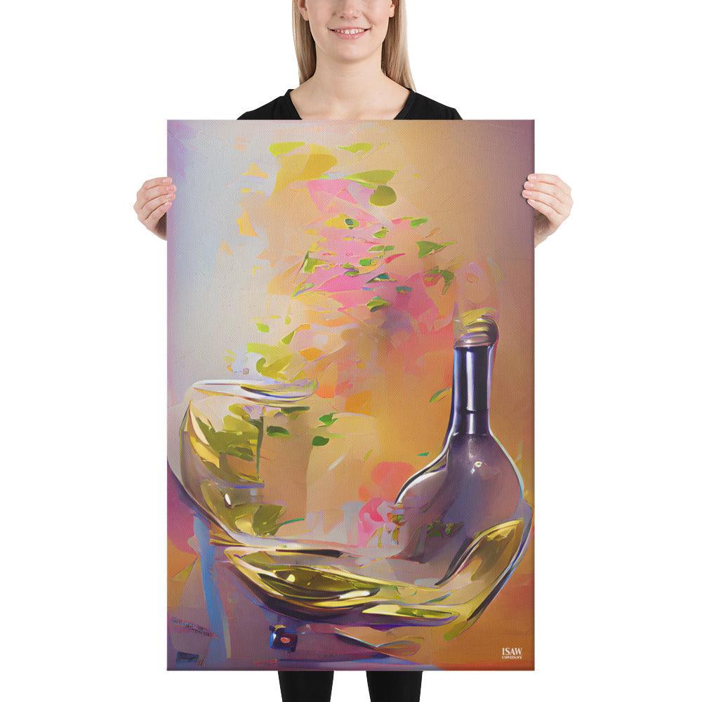 Wine Flies When You're Having Fun - Canvas Print - iSAW Company