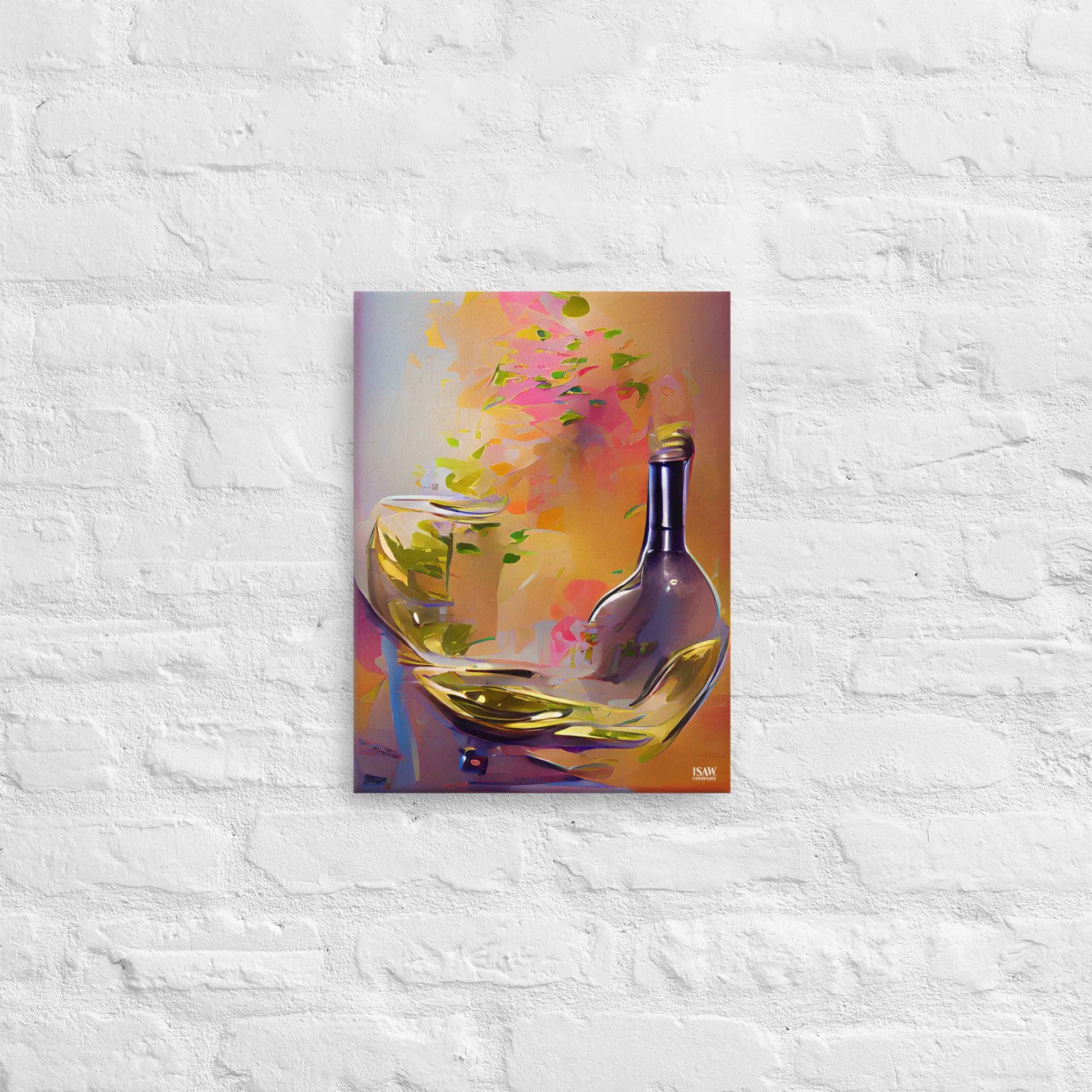 Wine Flies When You're Having Fun - Canvas Print - iSAW Company