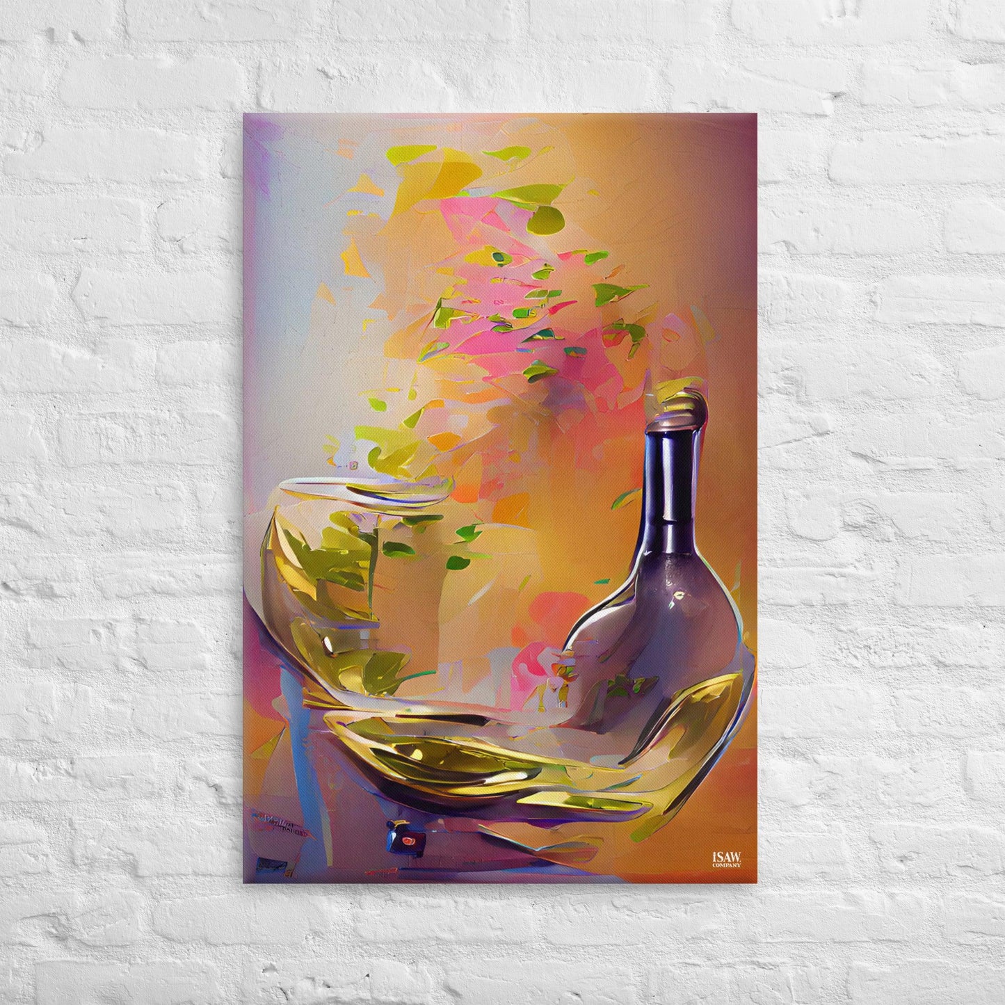 Wine Flies When You're Having Fun - Canvas Print - iSAW Company