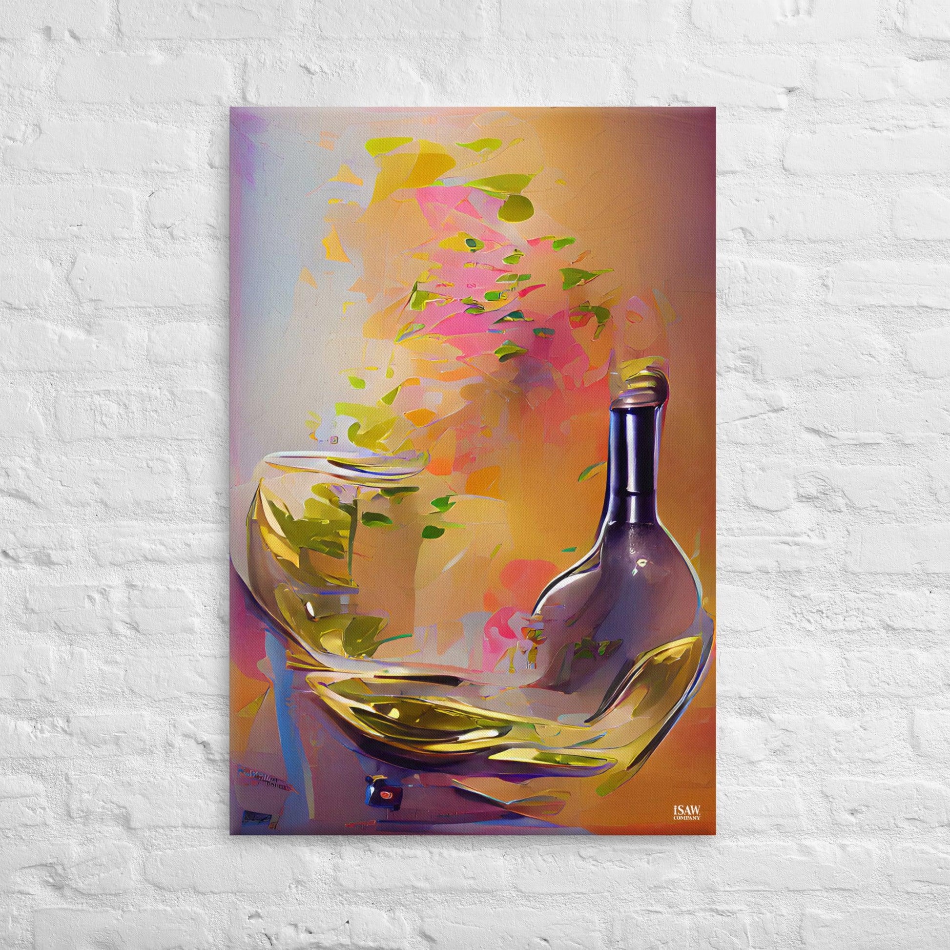 Wine Flies When You're Having Fun - Canvas Print - iSAW Company