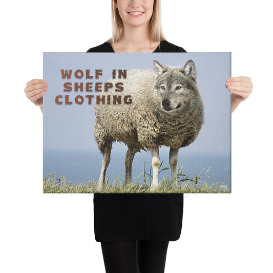 Wolf In Sheeps Clothing - Canvas Print - iSAW Company