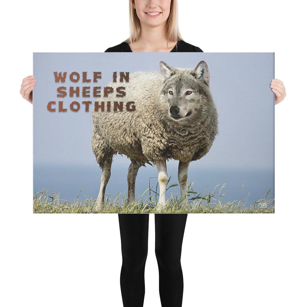 Wolf In Sheeps Clothing - Canvas Print - iSAW Company