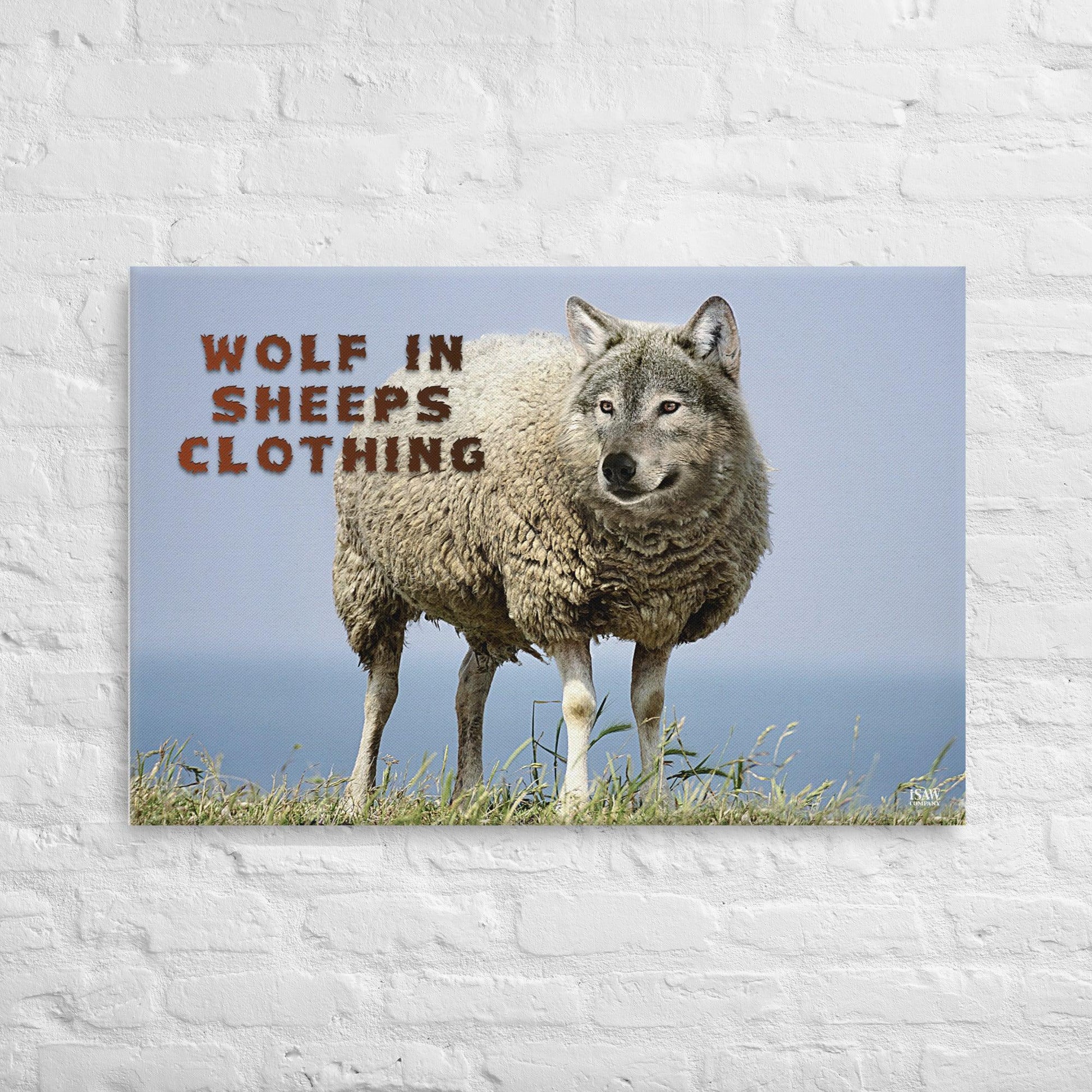 Wolf In Sheeps Clothing - Canvas Print - iSAW Company