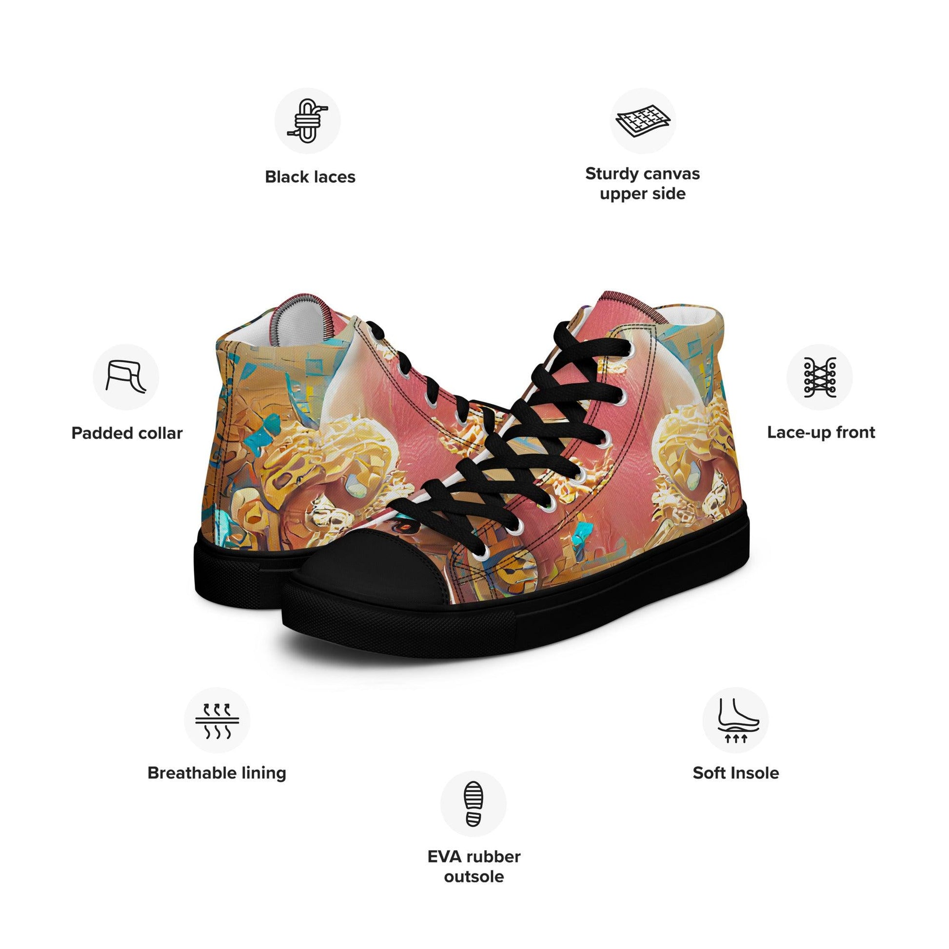 Huángdì - Womens High-Top Canvas Shoes - iSAW Company