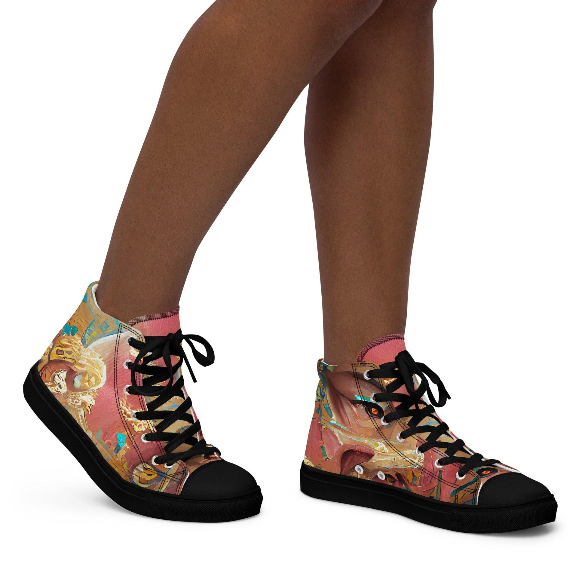 Huángdì - Womens High-Top Canvas Shoes - iSAW Company