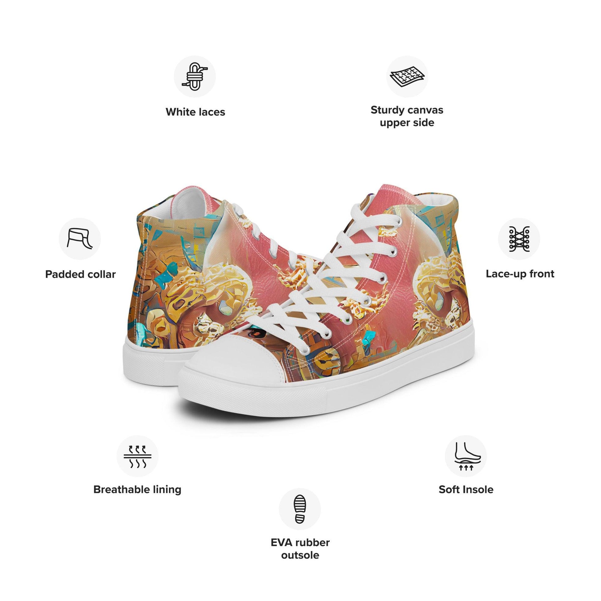 Huángdì - Womens High-Top Canvas Shoes - iSAW Company