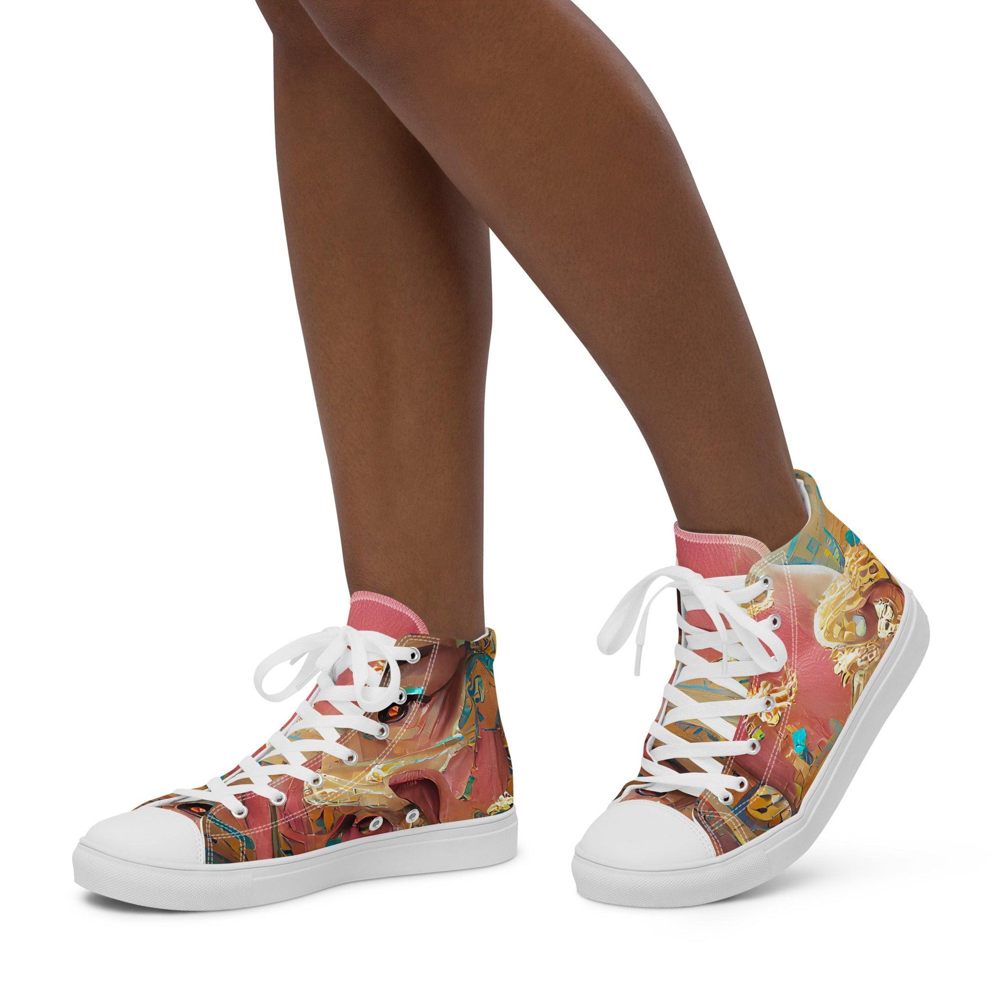 Huángdì - Womens High-Top Canvas Shoes - iSAW Company