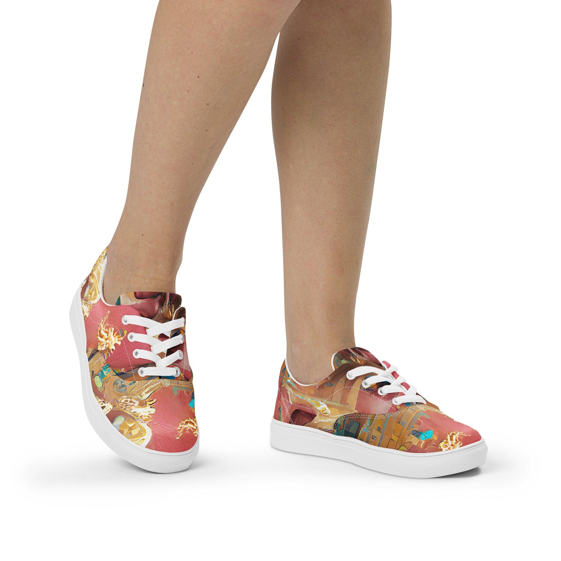 Huángdì - Womens Lace-Up Canvas Shoes - iSAW Company