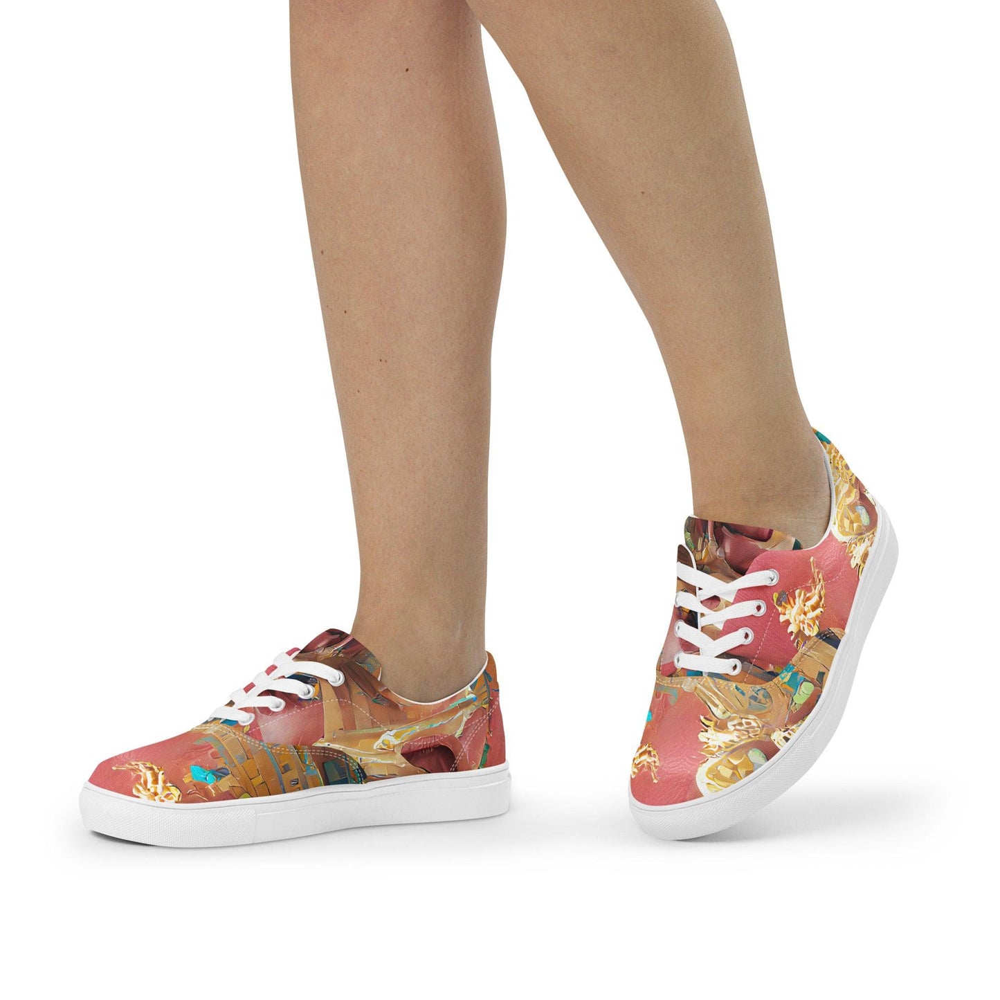 Huángdì - Womens Lace-Up Canvas Shoes - iSAW Company