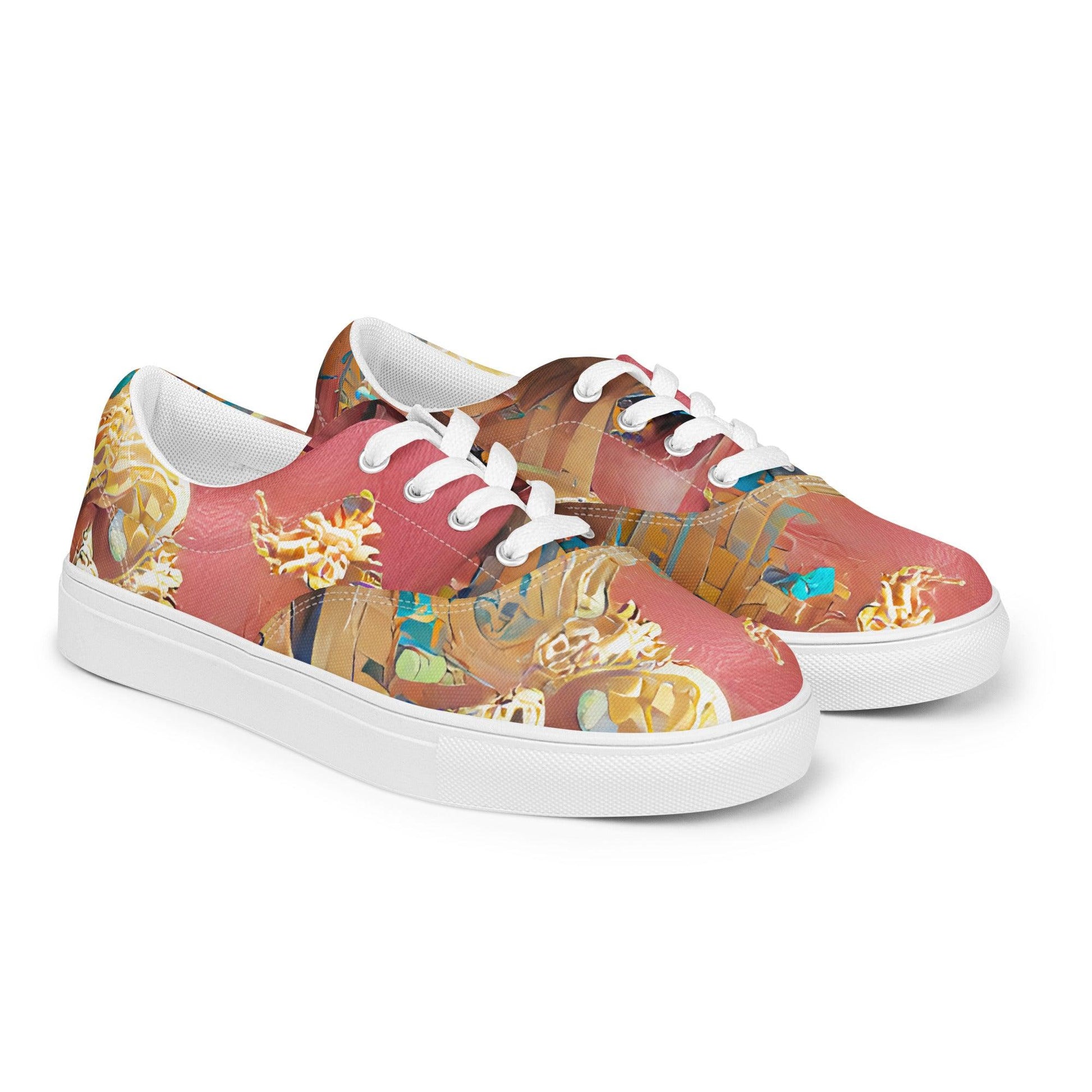 Huángdì - Womens Lace-Up Canvas Shoes - iSAW Company