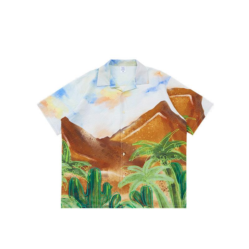 Desert Artwork Button Up Shirt - iSAW Company