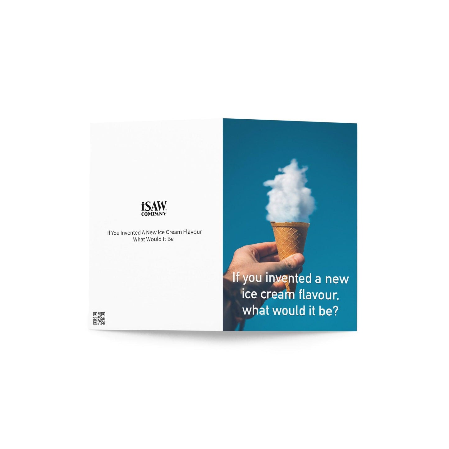 If You Invented A New Ice Cream Flavour What Would It Be - Note Card - iSAW Company