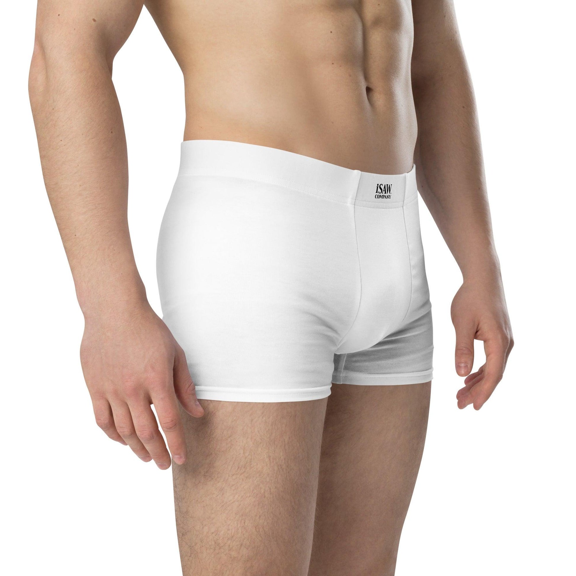iSAW Mens White Boxer Briefs - iSAW Company