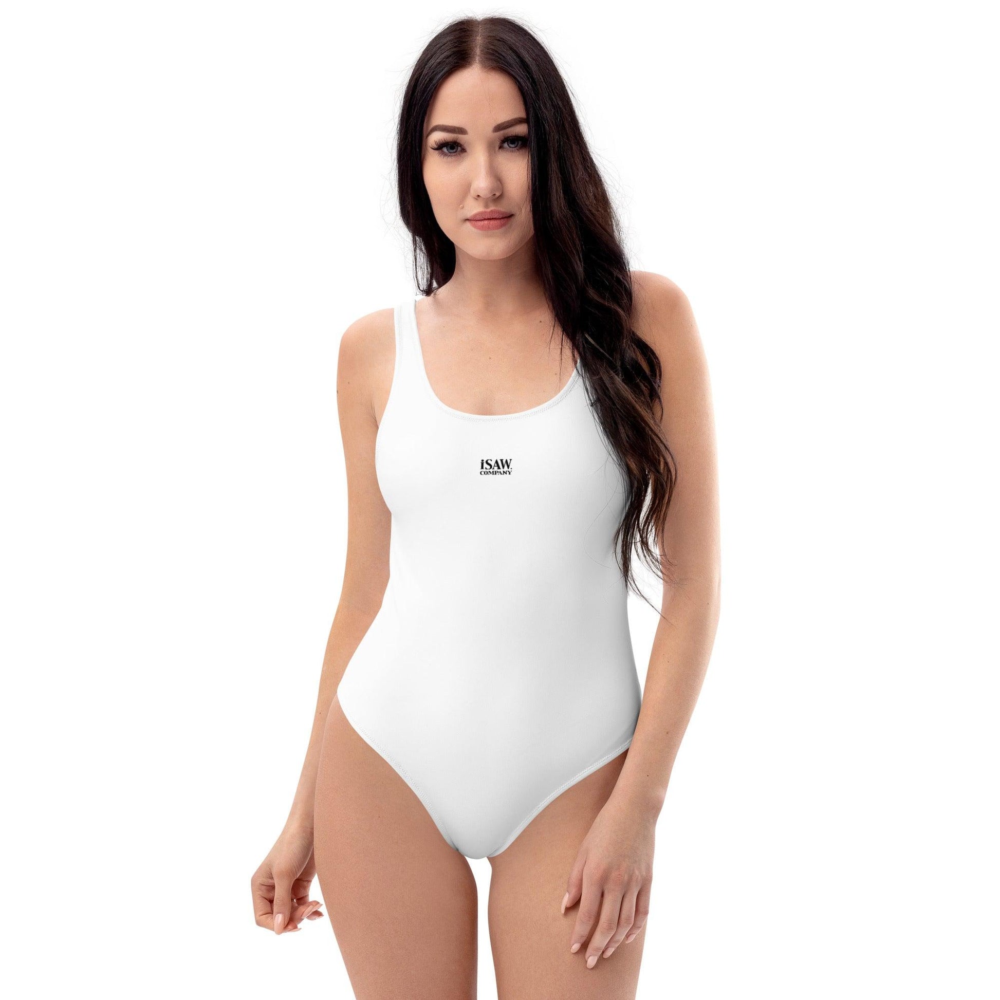 iSAW Womens White One-Piece Swimsuit - iSAW Company