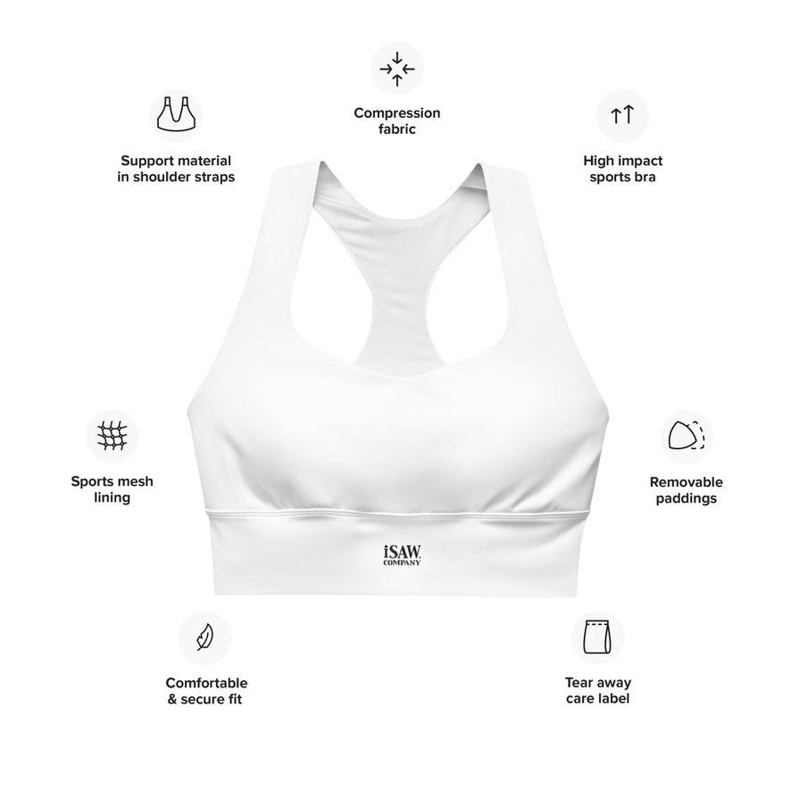 iSAW Womens White Sports Bra - iSAW Company