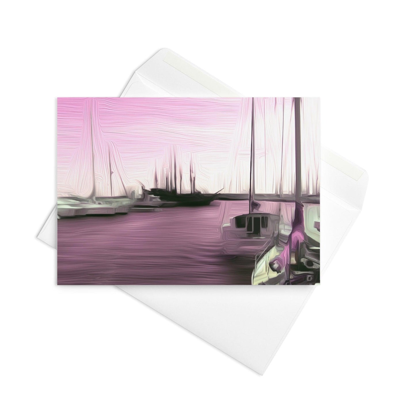 The Sleeping Yachts (at Evening) - Note Card - iSAW Company