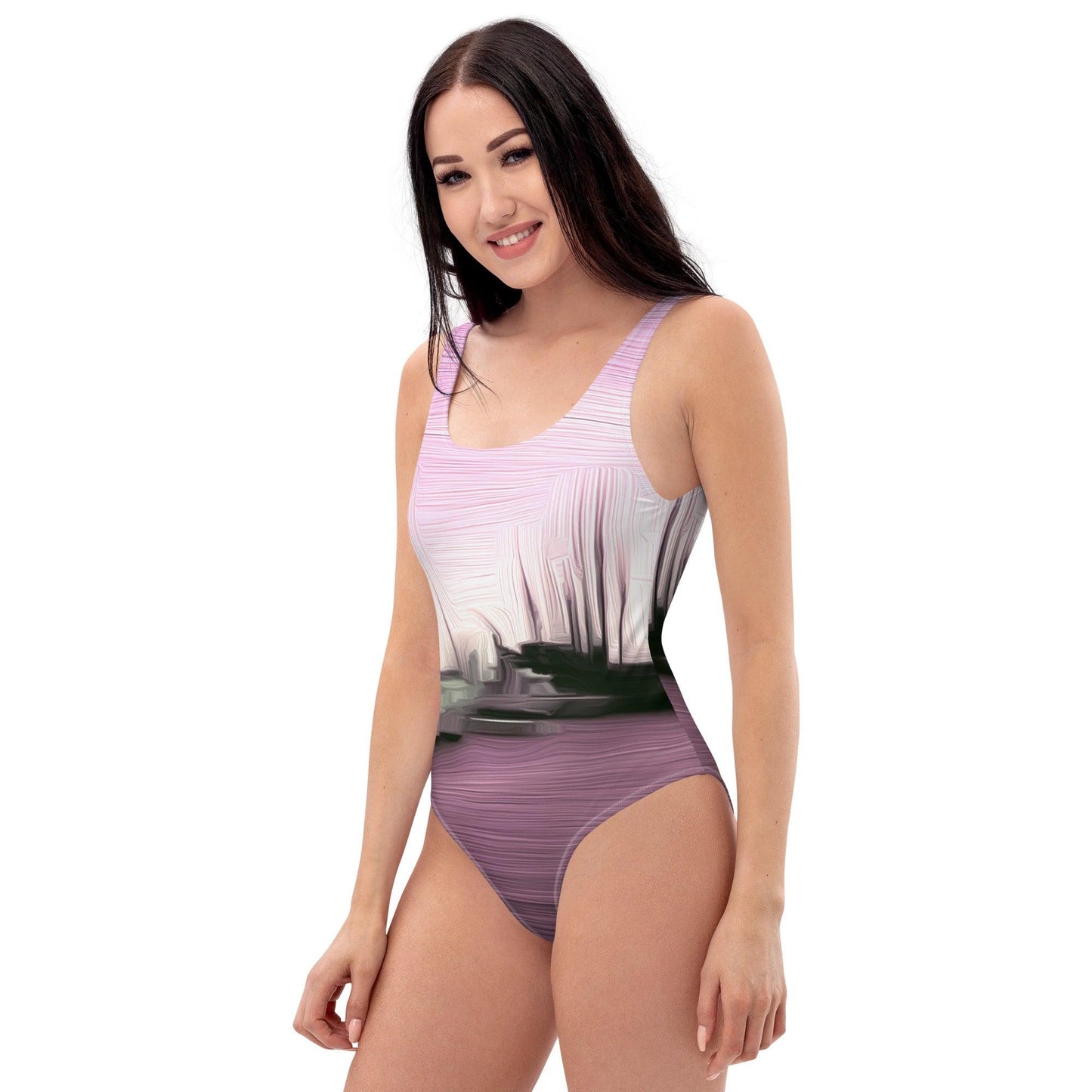The Sleeping Yachts (at Evening) - Womens One-Piece Swimsuit - iSAW Company