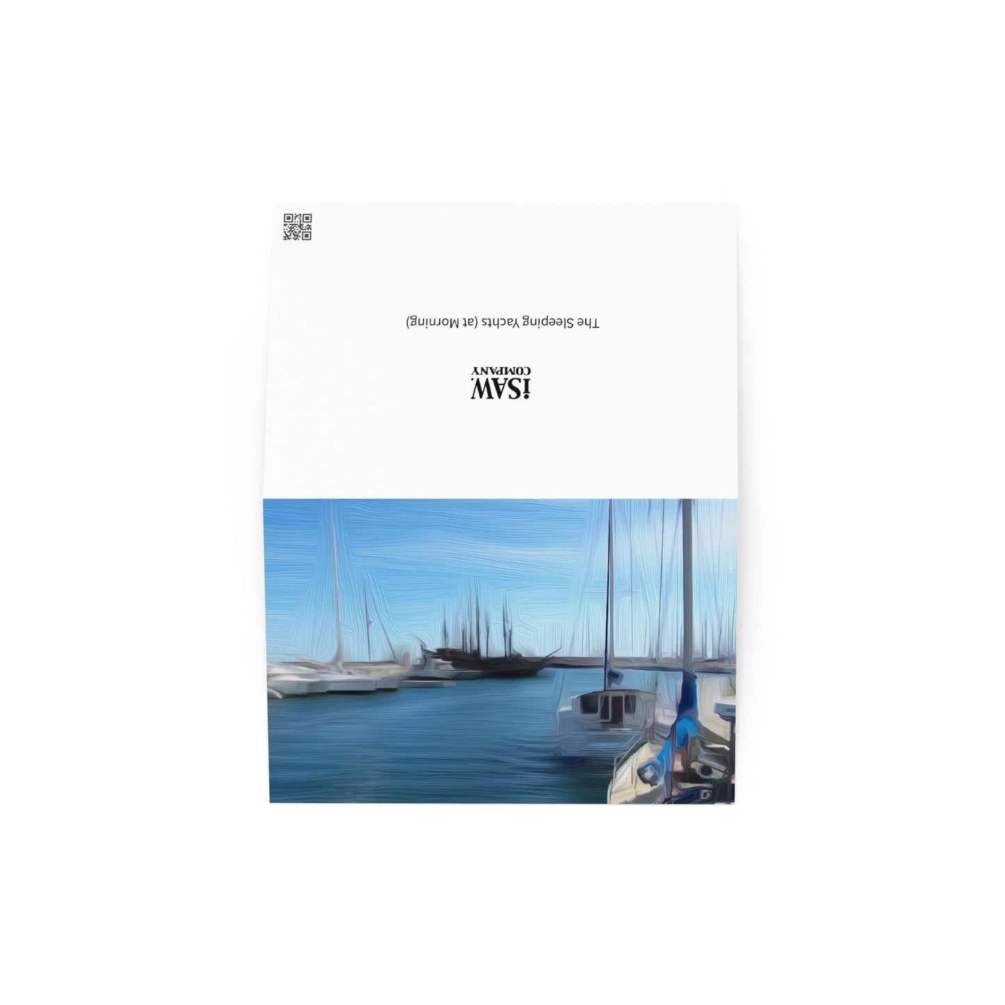 The Sleeping Yachts (at Morning) - Note Card - iSAW Company