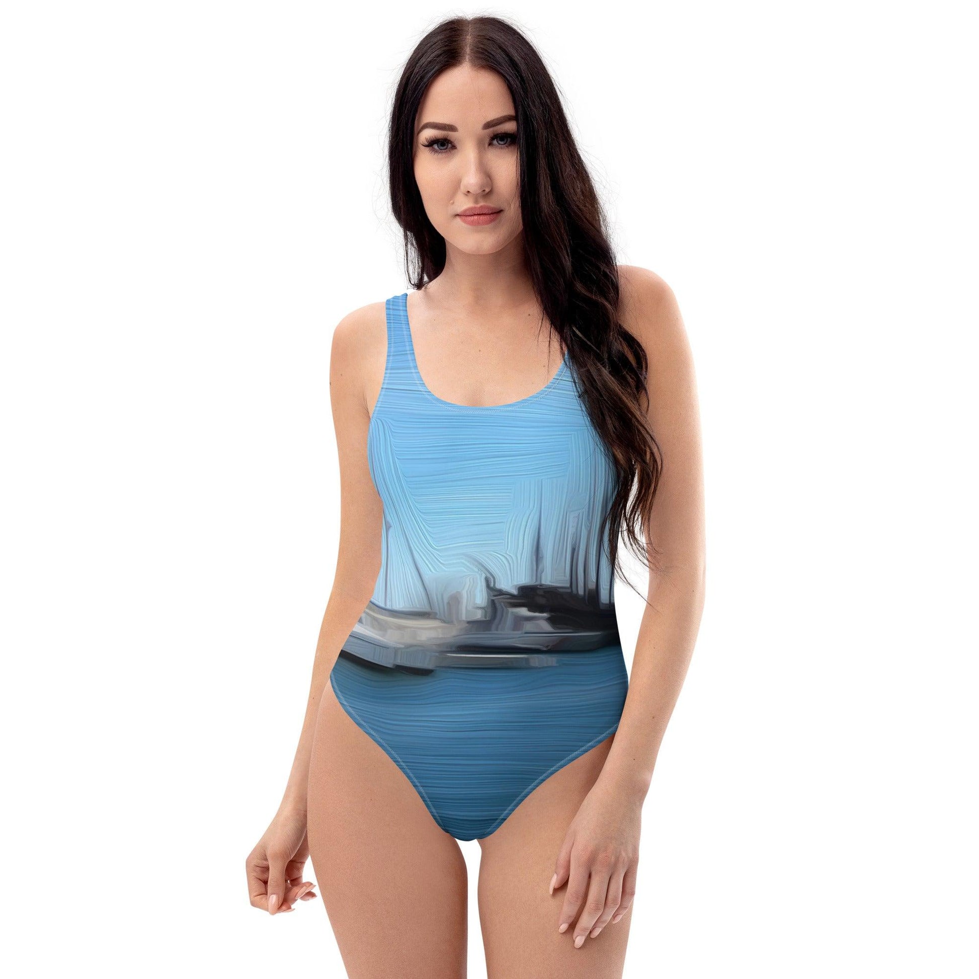 The Sleeping Yachts (at Morning) - Womens One-Piece Swimsuit - iSAW Company