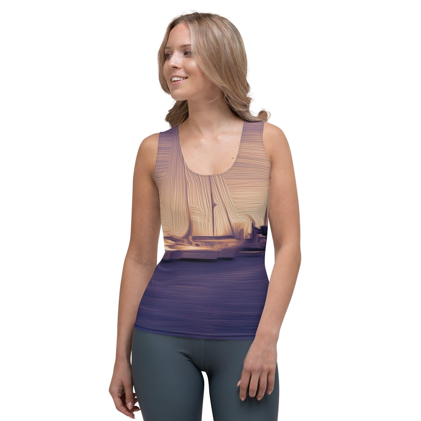 The Sleeping Yachts (at Sunset) - Womens Tank Top - iSAW Company