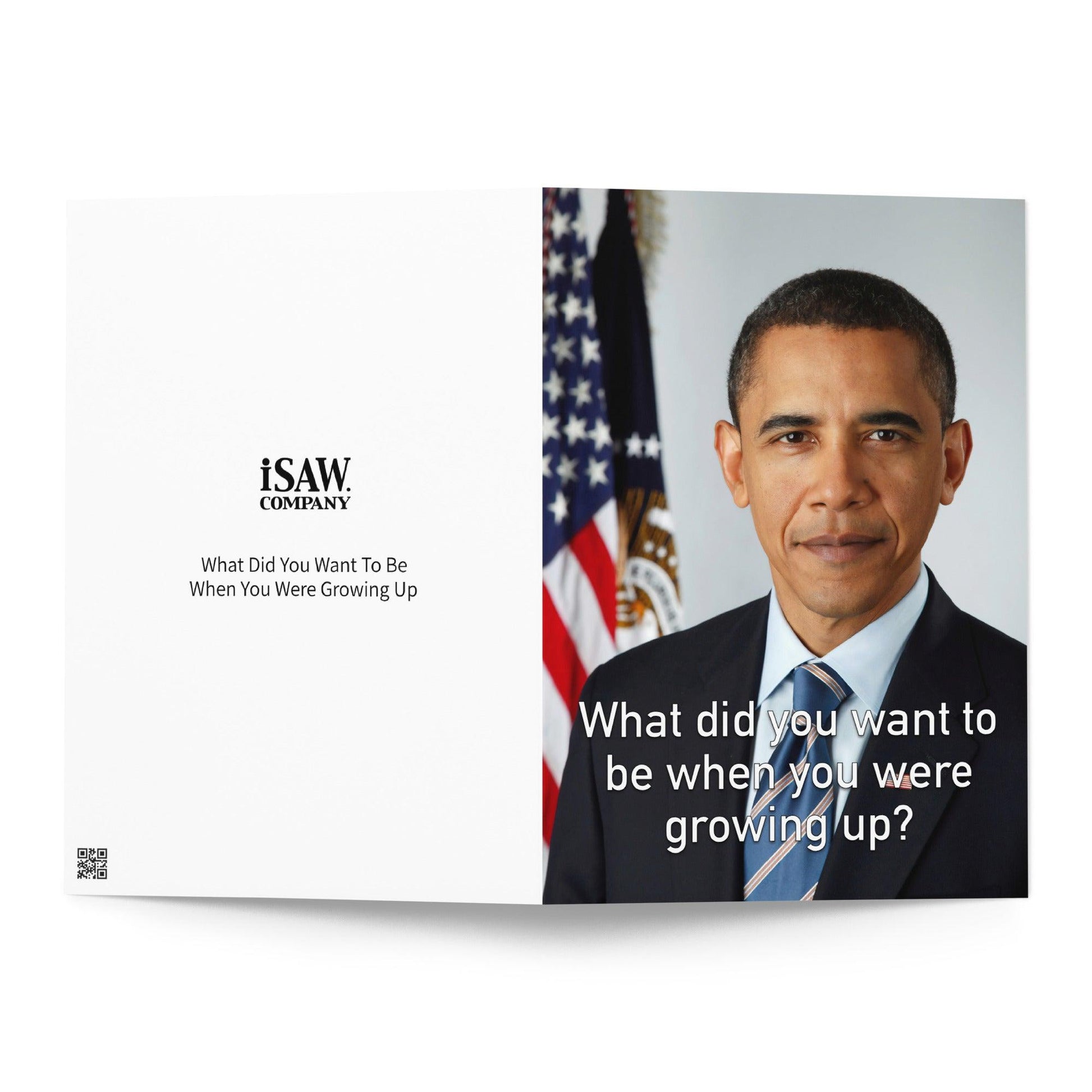 What Did You Want To Be When You Were Growing Up - Note Card - iSAW Company