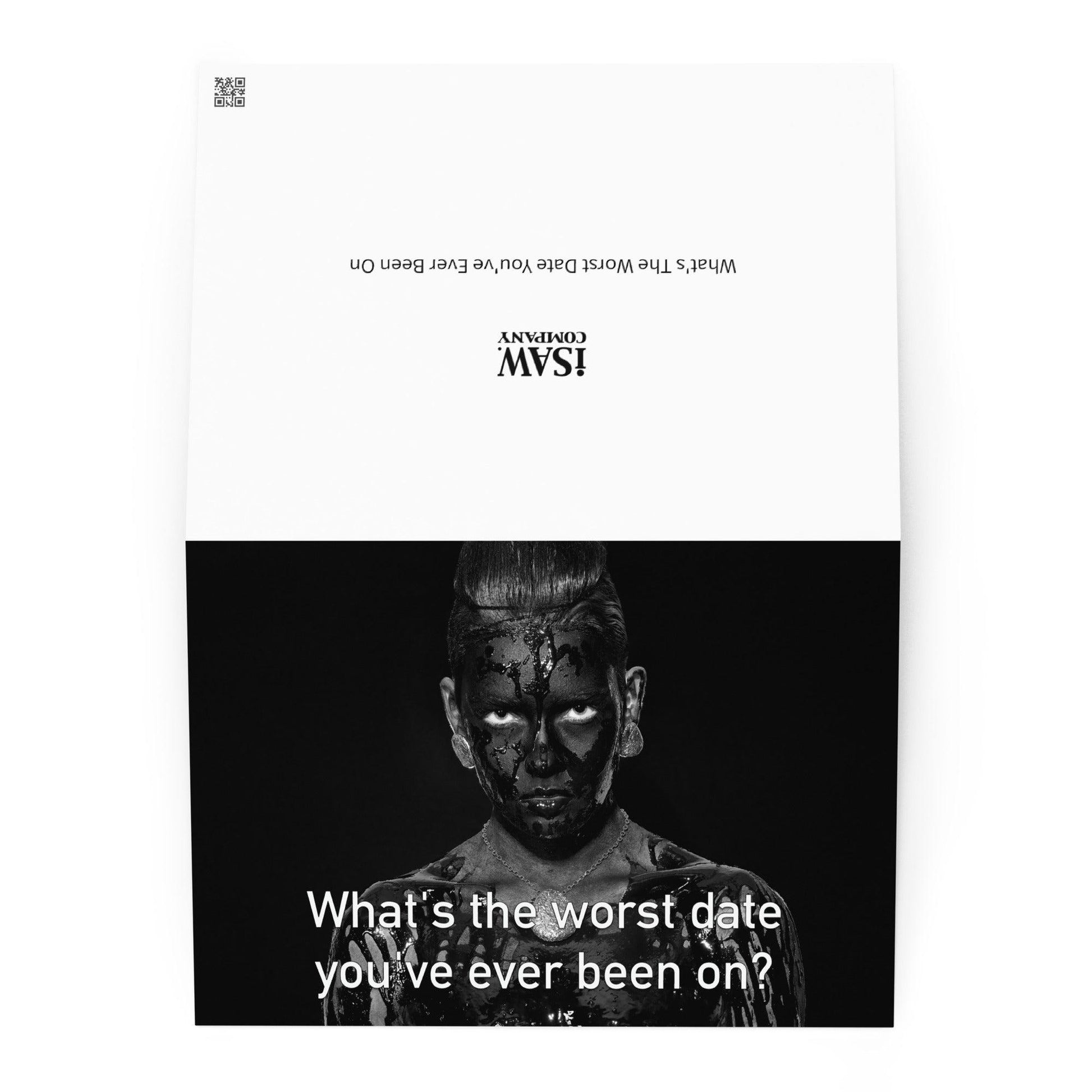 What's The Worst Date You've Ever Been On - Note Card - iSAW Company