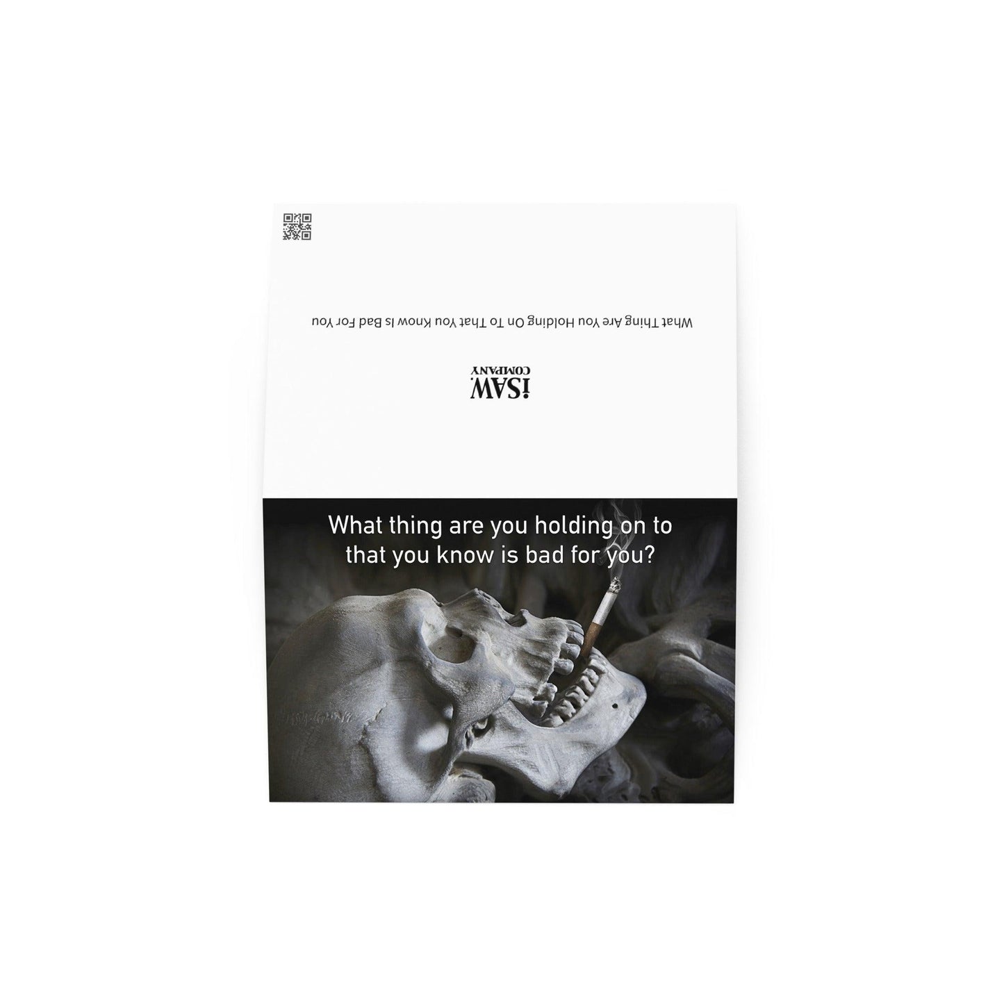 What Thing Are You Holding On To That You Know Is Bad For You - Note Card - iSAW Company