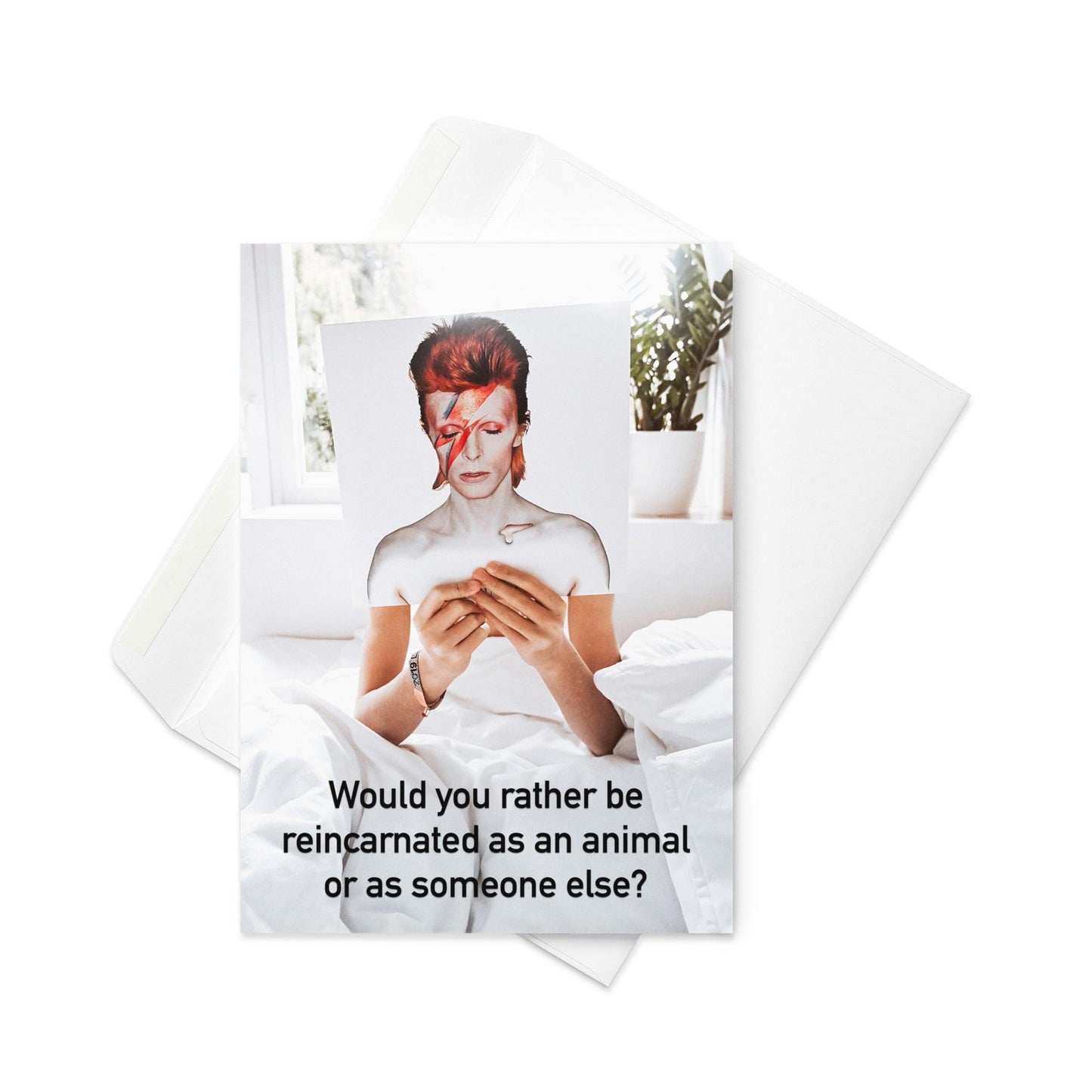 Would You Rather Be Reincarnated as an Animal or as Someone Else - Note Card - iSAW Company